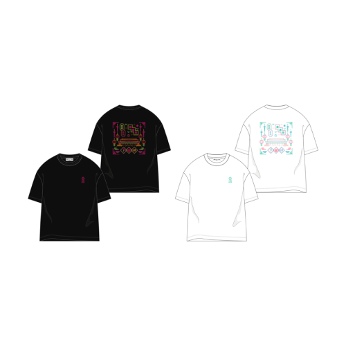 イメージ：刺繍Tシャツ（ブラック・ホワイト）（M/L/XL）