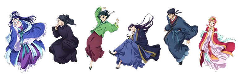 イメージ：『薬屋のひとりごと』メインキャラクター